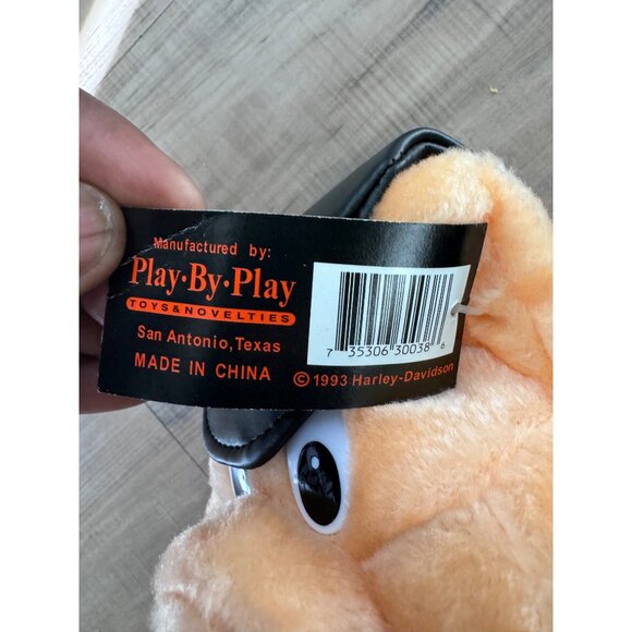 Harley-Davidson Plush Piggy Biker Road Hog Play-By-Play 1993 Collectible - Picture 5 of 6